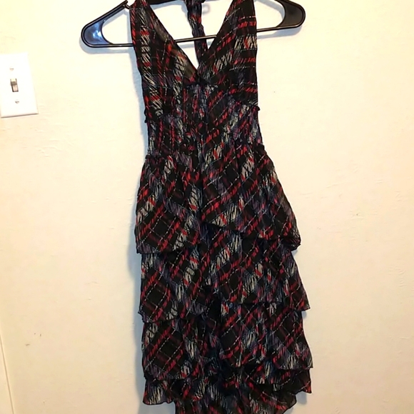 Plaid Halter Top With Ruffles, Cute! - Picture 1 of 4